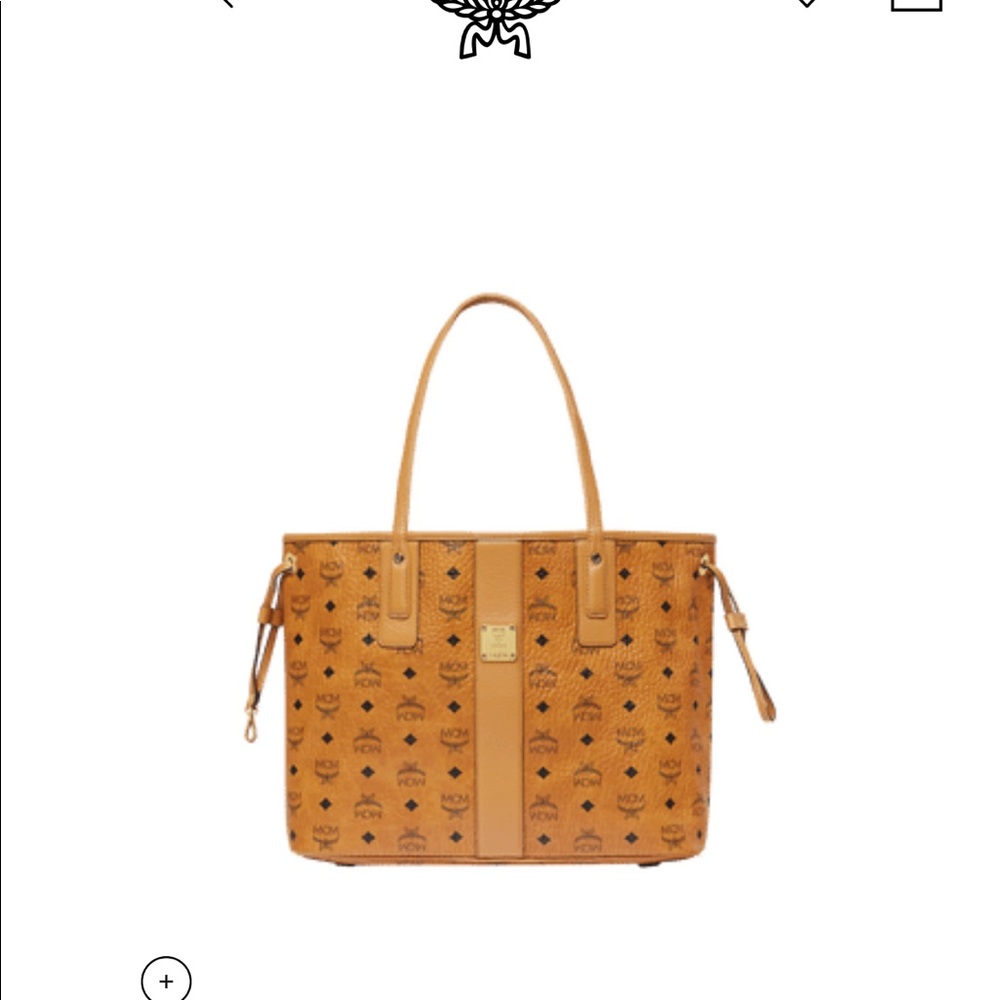 Mcm reversible tote with large wristlet